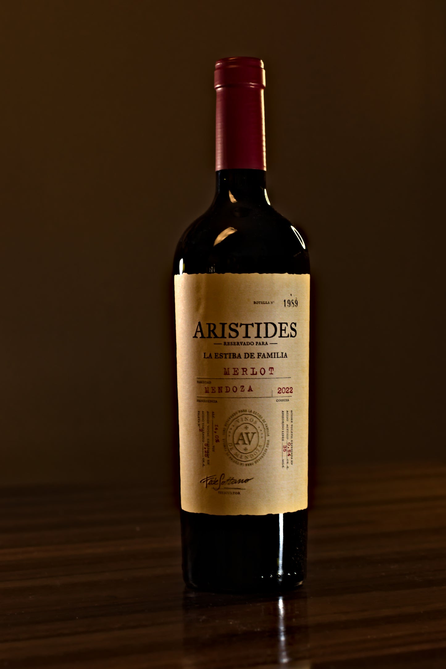 Arístides, Estiba de Familia Merlot